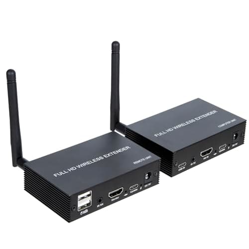 Image of HDMI Wireless KVM Extender 200M,1080P 60Hz HDMI Video Audio Transmitter Receiver Kit For USB DVD STB DTV HDTV Keyboard Mouse Supports infrared feedback