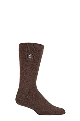 Image of HEAT HOLDERS SOCKSHOP Mens 1.6 TOG Lite Socks Pack of 1 Brown 6-11