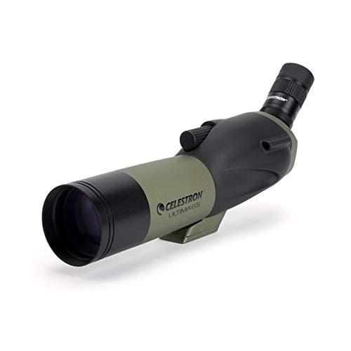 Image of Celestron – Ultima 65 Angled Spotting Scope – 18-55x Zoom Eyepiece – Multi-coated Optics for Bird Watching, Wildlife, Scenery and Hunting – includes Soft Carrying Case and Smartphone Adapter