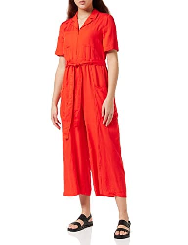 Image of French Connection Women's ENZO Jumpsuit, Poppy Red, 8