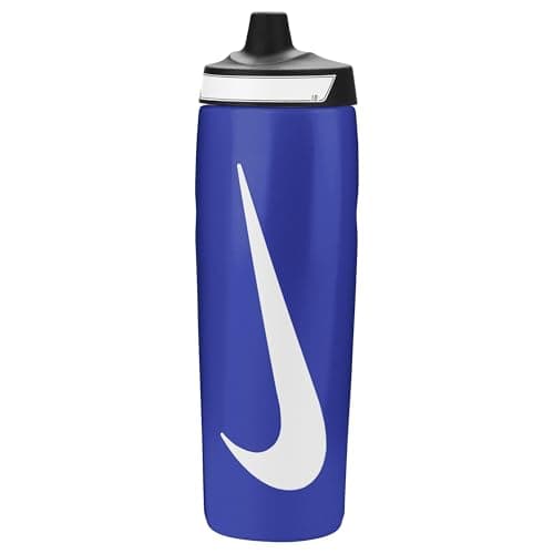 Image of Nike Refuel Bottle Grip 24oz 709 ml Water Bottle Sports Bottle Training Fitness Non-slip Grip, Game Royal/Black/White