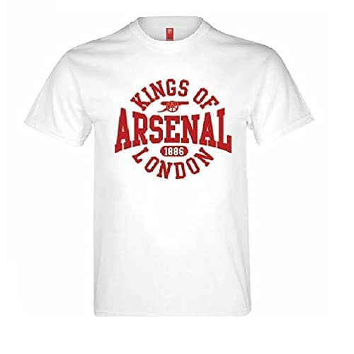 Image of Arsenal FC Arsenal Kings of London T Shirt Adults White T-Shirt Unisex Adult
