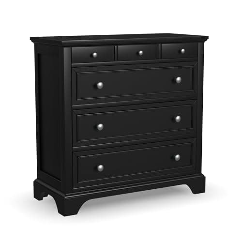 Image of Home Styles Black Bedford Four-Drawer Chest
