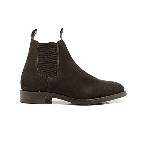Image of Loake Chatsworth Peat Suede Leather Mens Pull On Chelsea Boot 10½