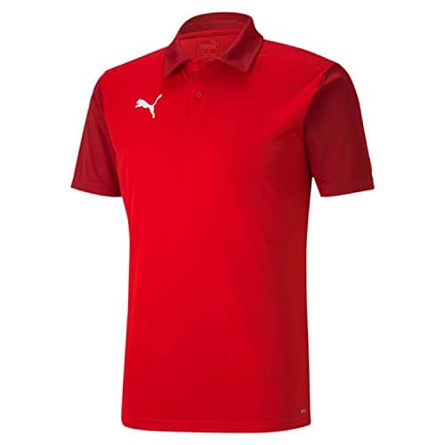 Image of PUMA Men's teamGOAL 23 Sideline Polo T-Shirt, Red-Chili Pepper, Small