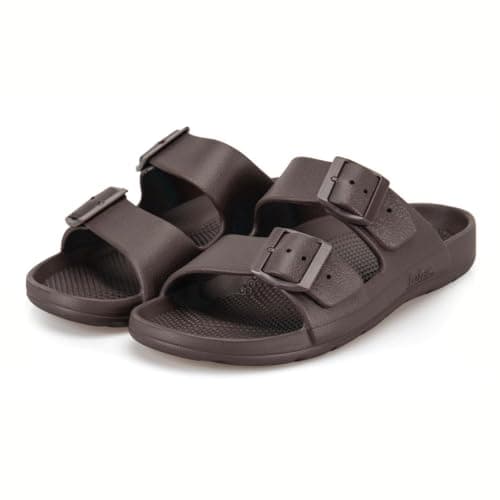 Image of totes® SOLBOUNCE Mens Adjustable Double Buckle Slider (UK Size 9)
