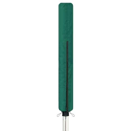 Image of Flatro Rotary Washing Line Cover Waterproof Fabric with Zip - 165x15cm Durable Rotary Outdoor Clothes Dryer Cover - Protective Weather Resistant Small Parasol Cover for Garden Dryer and Airer (Green)