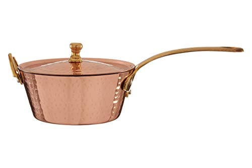 Image of Mini Sauce Pan, Stainless Steel, Copper Finish, with Lid - Cyprus Range