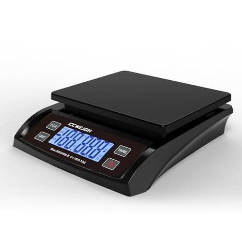 Image of Digital Postal Scale Black, 30kg/0.1oz 66lb High Precision Shipping Scale with PCS/Tare Function, Multifunctional Kitchen Scale for Packages, Food, Hardware, Medicine, Easy Unit Conversion