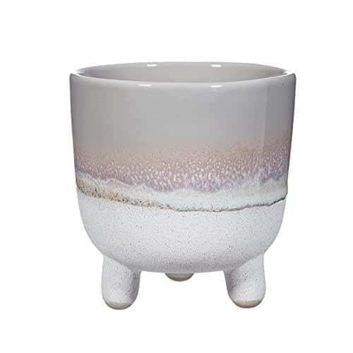 Image of Sass & Belle Mojave Glaze Grey Large Planter on Legs
