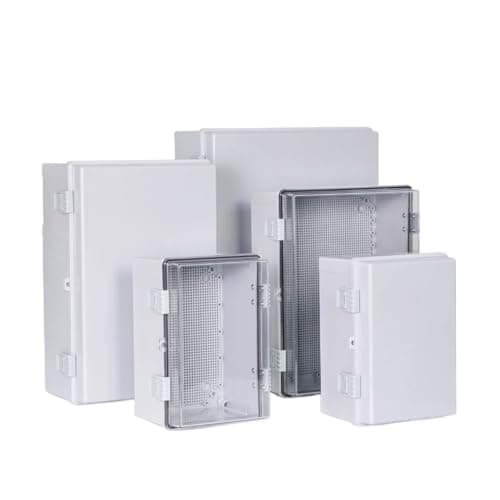 Image of IP66 Electrical Plastic Enclosure ABS Power Junction Box Outdoor Waterproof Distribution Box(179x130x90mm,Grey cover)