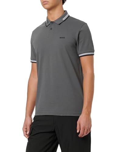Image of BOSS Men's Polo Shirt, Open Grey 071, M