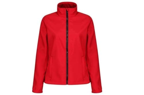 Image of Regatta Professional Womens Ablaze Printable Softshell Jacket, Classic Red(black), 14 EU