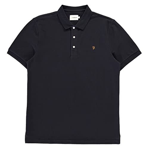 Image of Farah Mens Blanes Polo Shirt, True Navy, XL UK