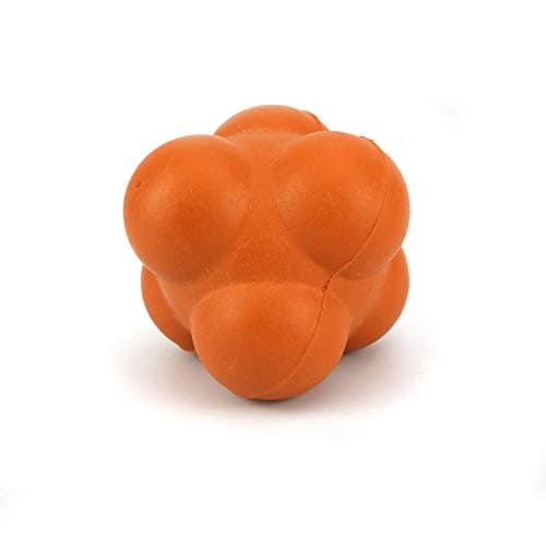 Image of Splay Large Training Reaction Ball with 6 Sides | Used for Hi-Bounce Agility Trainer | Speed Reaction Skills and Hand-Eye Coordination, Improve Speed Awareness For your Routine Practice - Orange Color