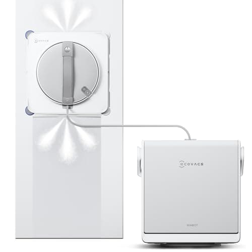 Image of ECOVACS WINBOT W2S Omni Window Cleaning Robot, with 6-in-1 Multifunction Station, TruEdge Edge-to-Edge Precision, Triple Wide-Angle Spray Nozzles, 12-Level Safety System, Dual Power Modes