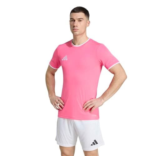 Image of adidas Men's Entrada26 Jersey, Solar Pink/White, L