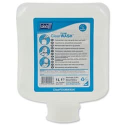 Image of DEB Clear Foaming Hand Soap Refill Cartridge 1 Litre Ref CLR1L