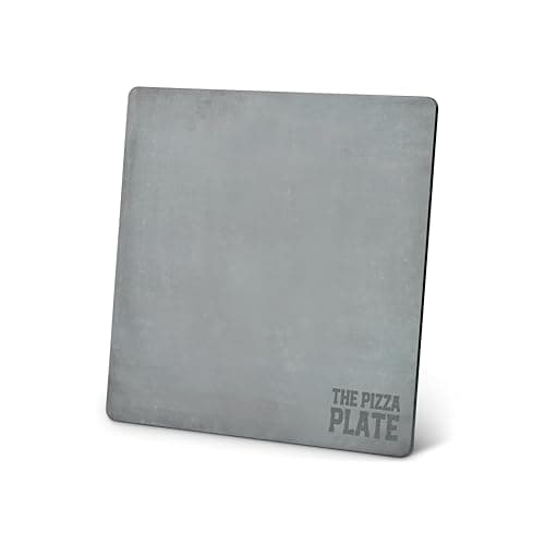Image of The Pizza Plate Baking Steel 30cm Square, Steel Pizza Stone, 6mm Thick for Bread and Pizza Making Unbreakable, UK Made