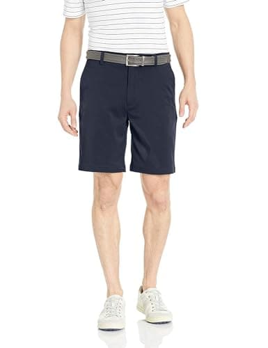 Image of Amazon Essentials Men's Classic-Fit Stretch Golf Shorts (Available in Big & Tall), Navy, 36W
