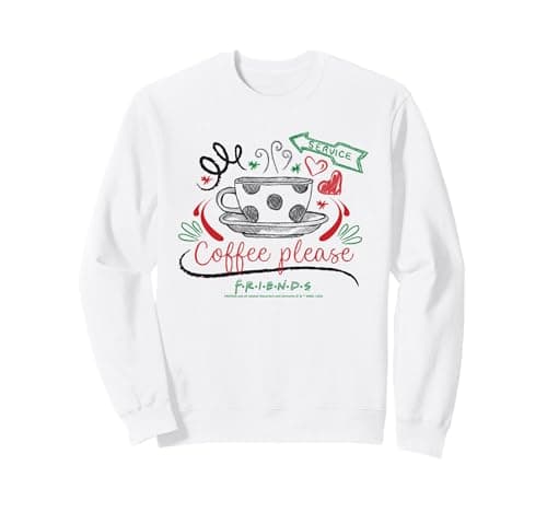 Image of Coffee Please Friends Central Perk Service Cup Theme Sweatshirt
