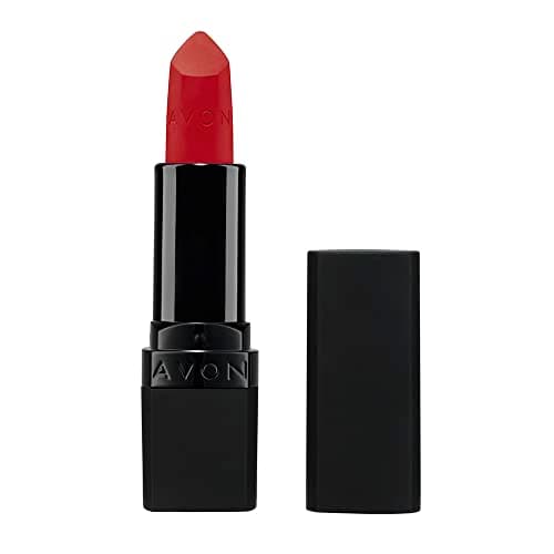 Image of Avon Ultra Matte Lipstick Truest Red with Vitamin E, Avocado Oil and Sesame Oil for Comfortable Coverage that Won't Cake, Crack or Dry