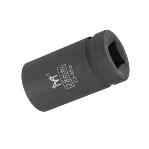 Image of Unifizz 3/4 Inch Drive - 28mm Deep Impact Socket with 6 Point Design, Heat-Treated Cr-V Steel 78mm Length, Metric Sizes