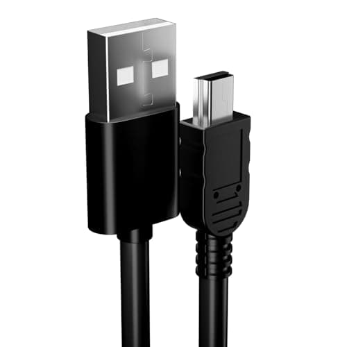 Image of pluX Charger Cable for Garmin Sat Nav, 2M Mini USB Charging Cable Compatible with Garmin Sat Nav Replacement Battery Charger Lead Wire Data for Satellite Navigation In Car