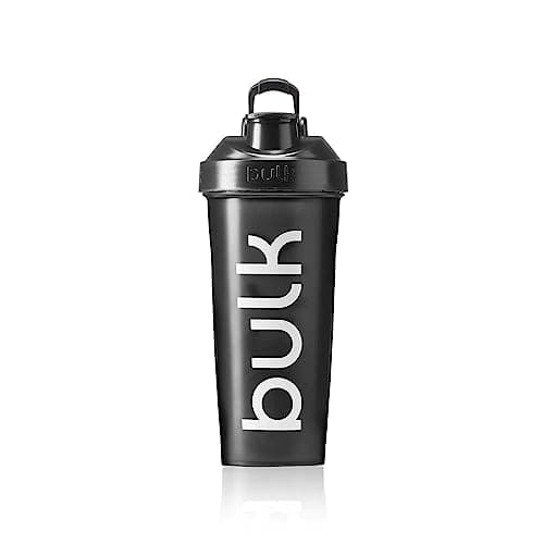 Image of Bulk Iconic Shaker Bottle, 1000ml, Gunmetal Black, Leak-Proof, BPA-Free, Wire Mixing Ball for Lump-Free Shakes, Convenient Carry Handle, Transparent Fill Level, Dishwasher Safe