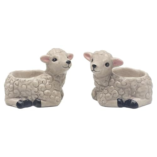 Image of The Leonardo Collection Sheep Novelty Egg Cups for Kitchen & Home | Ideal Eggs Cup for Egg Holder Storage | Durable Egg Holder for Everyday Use | Stylish Kitchen Accessory As Egg Cup