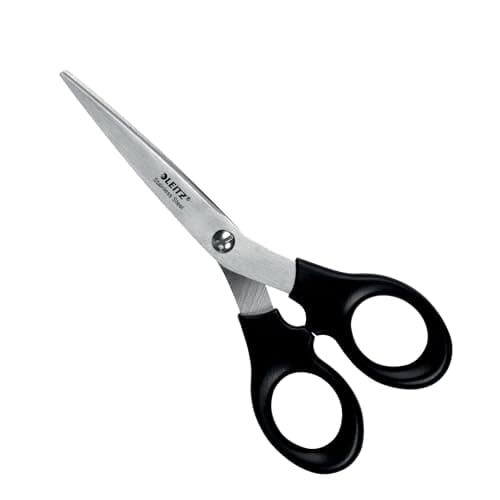 Image of Leitz Stainless Steel Scissors 165 mm, Stainless Steel 165 mm Scissors on Plastic-Free Hanging Card, 54230095