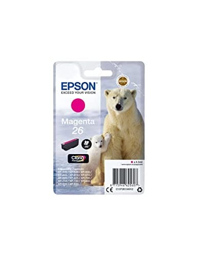 Image of Epson 26 Polar Bear Magenta Genuine, Claria Premium Ink Cartridge