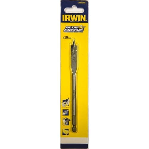 Image of Irwin 10502805 4X Blue Groove Flat Bit, 10mm x 152mm