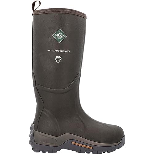 Image of Muck Boots Men's Wetland Pro Tall Pull On Waterproof Wellington Boot, Brown, 6