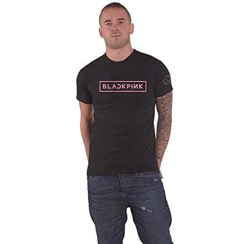 Image of BlackPink T Shirt The Album Tracklist Logo Official Unisex Black XL
