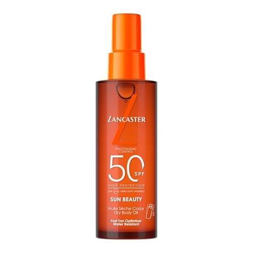 Image of Lancaster Sun Beauty Dry Body Oil SPF50 150ml | Photoaging Control | Broad Spectrum Sun Protection | Fast Tan Optimizer | Water Resistant Formula | Dries Invisible | Suitable for All Skin Types