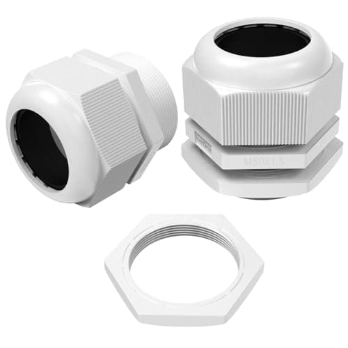 Image of 2X Cable Gland M50 Grey IP67 Metric 32-38mm