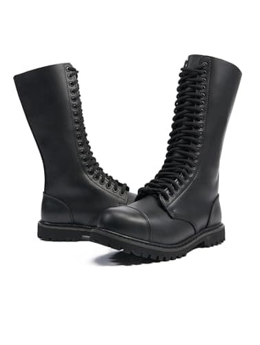 Image of Brandit Phantom 20 Eyelet Boots Black Sizes 4/38 to 13/47, 20 holes, 11 UK