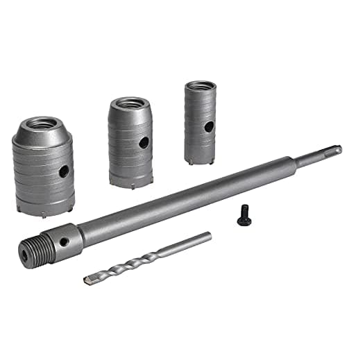 Image of flintronic Ø30mm 40mm 50mm Core Drill Bit Set, 350mm SDS Plus Shank Hollow TCT Drill Cutter Bit, Hole Saw Wall Concrete Drill Bit for Brick Stone Concrete Cement