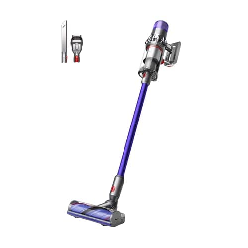 Image of Dyson V11 Advanced cordless stick vacuum cleaner, 200 AW, 60min, Hair de-tangling (Nickel/Purple)