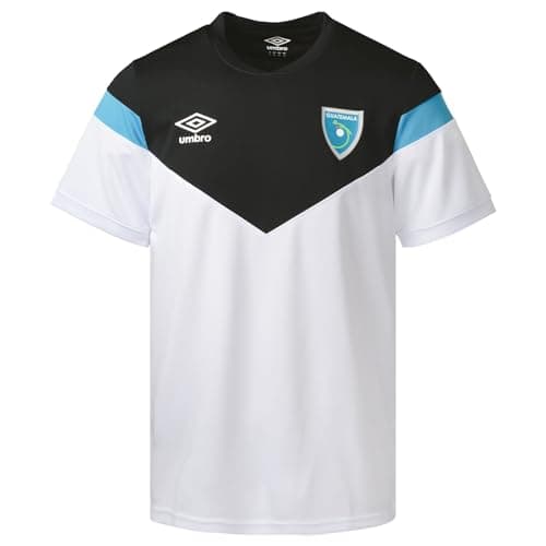 Image of Umbro Men's Gua Soccer Guatemala Training Jersey, White/Black, XXL