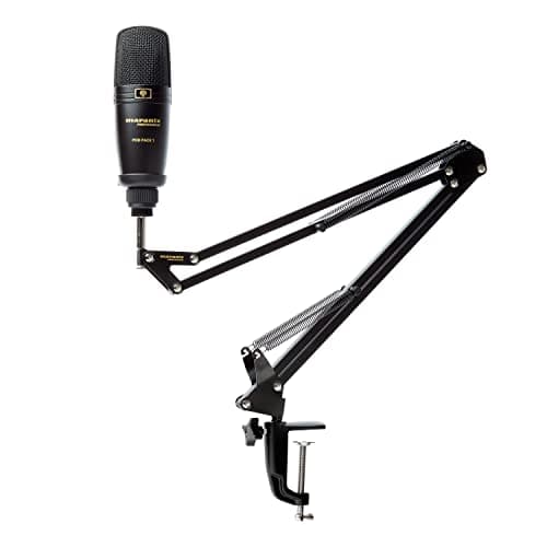 Image of Marantz Professional Pod Pack 1 USB Condenser Microphone Kit for Gaming, Streaming and Podcasting - Built-In Audio Interface, Adjustable Boom Arm, Desk Clamp, Plug-and-Play