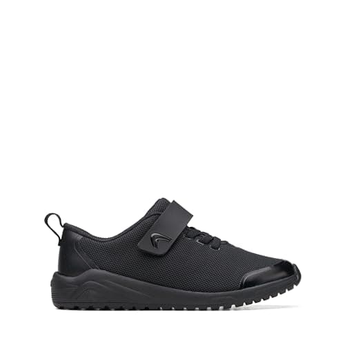 Image of Clarks Boy's Aeon Pace O Sneaker, Black, 8 UK Child