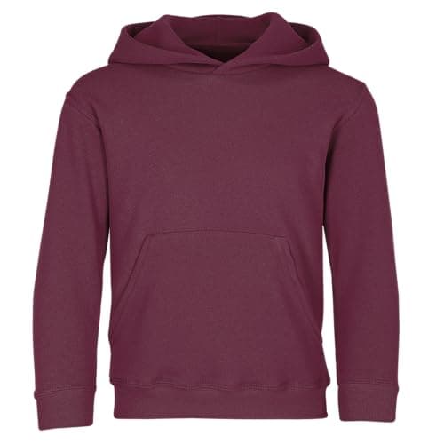 Image of Fruit Of The Loom Boy's Pull-over Classic Pull-over Long Sleeve Hooded Sweat, Red (Burgundy), 12-13 Years (Manufacturer Size: 152)