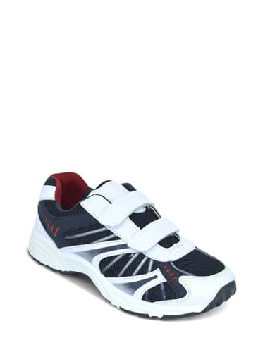 Image of Pegasus Men's Wide Fit Touch Fasten Trainers, Lightweight Leisure Shoes with Cushioned Ankle Collar White 9 UK Extra Wide