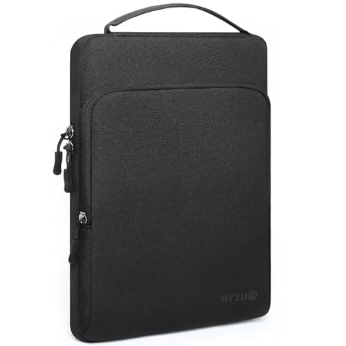 Image of HYZUO 14-15 Inch Laptop Bag Sleeve for MacBook Air 15 M5 A3448 M4 M3 M2 2026-2023, MacBook Pro 15, XPS 14/15 Plus, 15" Surface Laptop, Notebook Case for 14" Dell HP Lenovo Asus Acer, Black