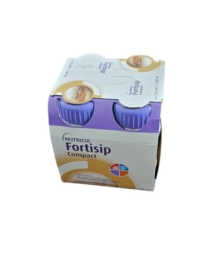 Image of Crwp Nutricia Fortisip Compact Mocha Flavour Nutritional Supplement, 4 x 125ml, 2.4 kcal/ml with crwp card.