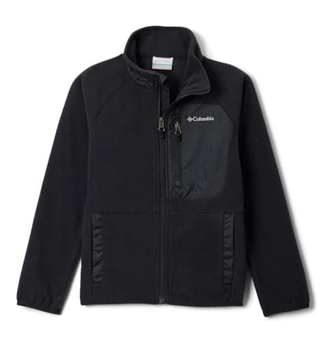 Image of Columbia Youth Fast Trek 5 Full Zip, Full Zip Fleece Jacket, Black, Medium