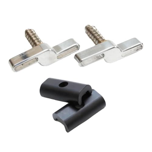 Image of Hinge Clamp Lever Plate Set for Brompton C Line A line B75 CHPT3 (Black/Silver)