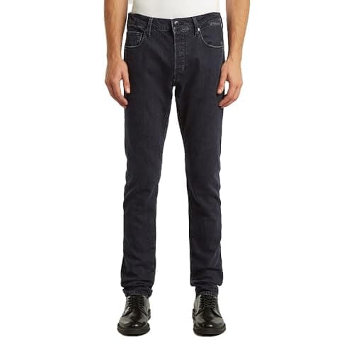 Image of G-STAR Men's 3301 Slim Jeans, BLACK (washed black 51001-D931-H890), 34W / 30L
